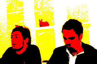 José Manuel Rojo y Servando Rocha en las Jornadas Situación de la poesía (por otros medios) a la luz del surrealismo (Traficantes de Sueños) José Manuel Rojo y Servando Rocha en las Jornadas de Traficantes